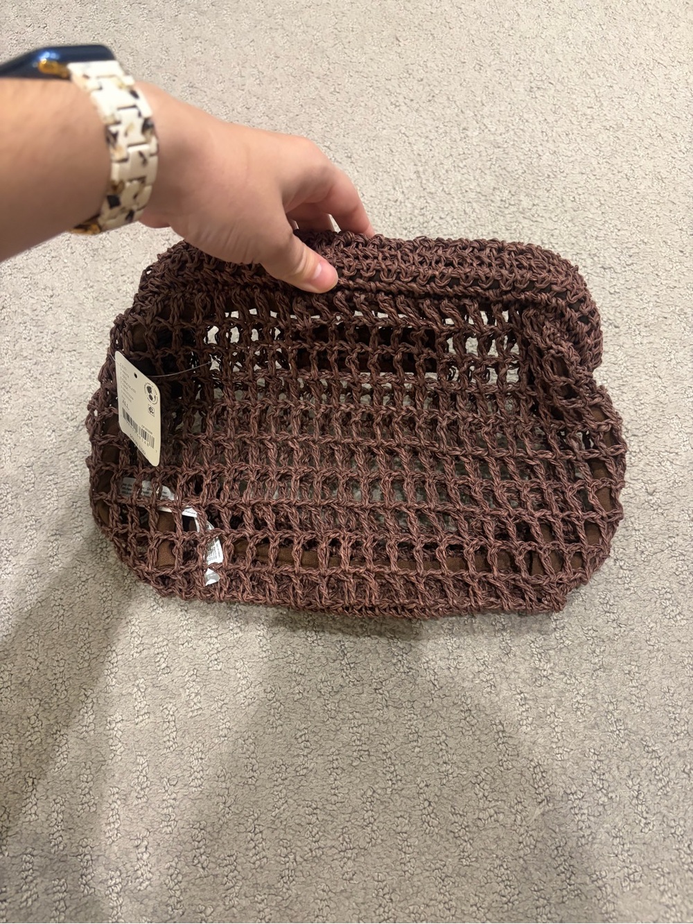 NWT Free People Sand Bound Clutch- Chocolate - Picture 3 of 7
